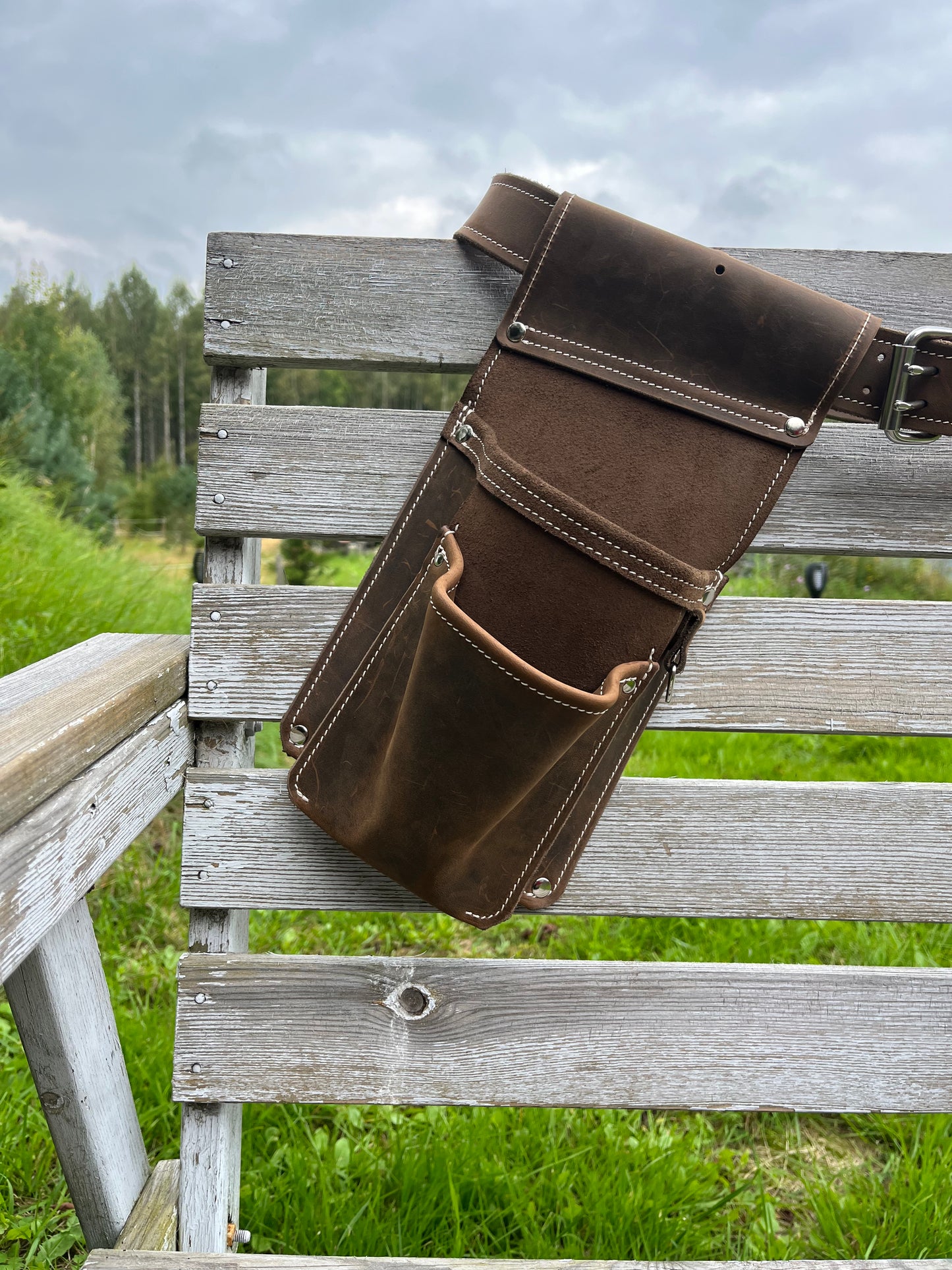 Set mit Werkzeuggürtel und Werkzeugtasche für Schrauben