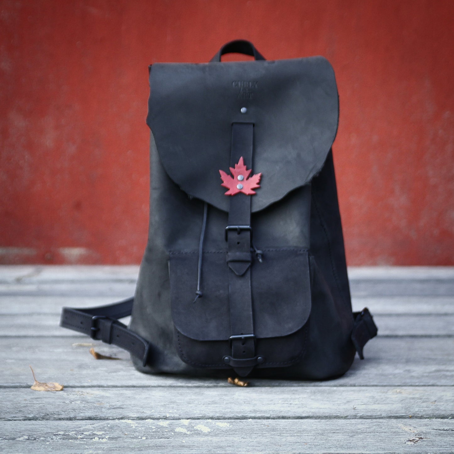 "Big Adventure" Large Leather Backpack