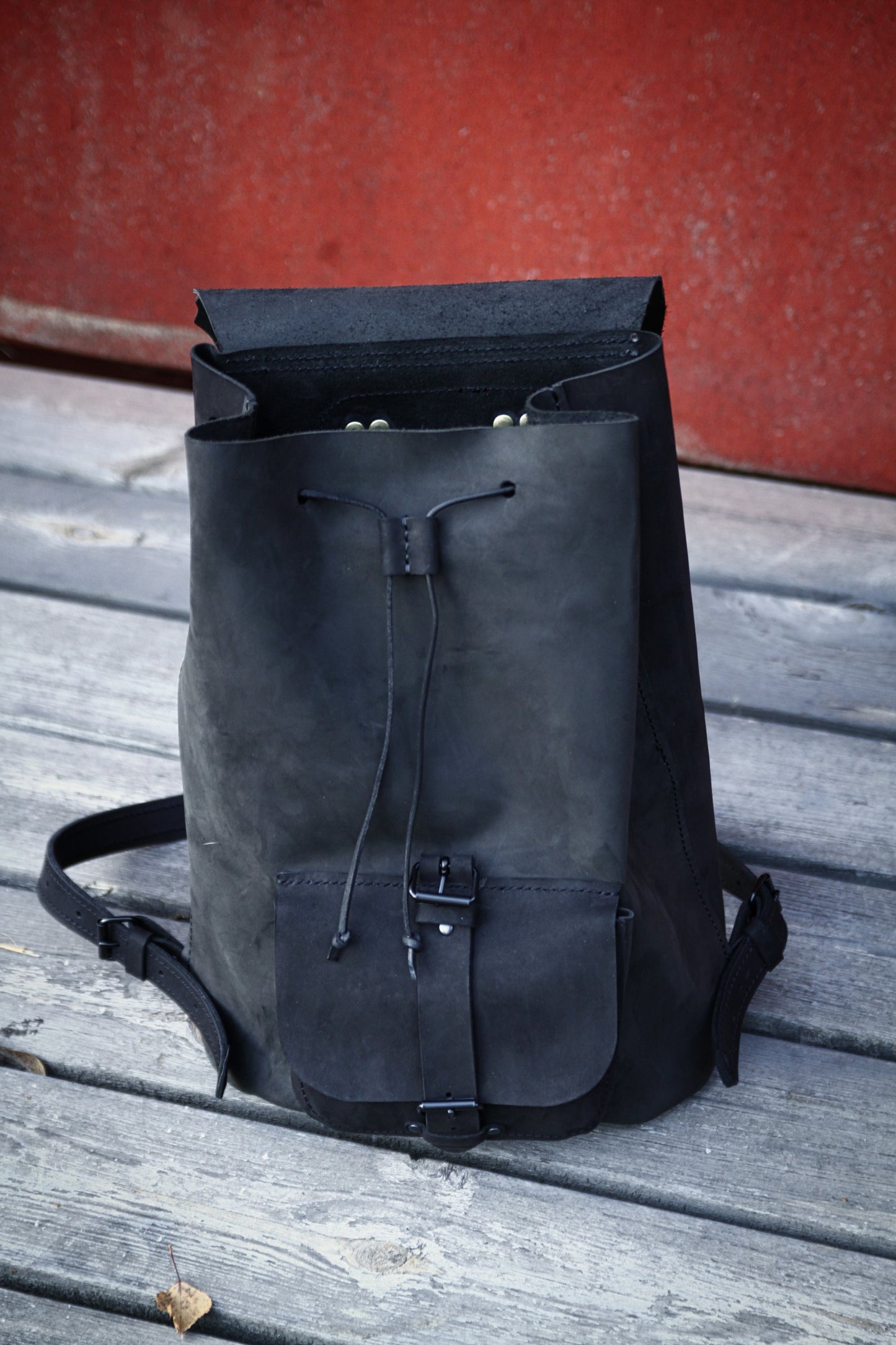 "Big Adventure" Large Leather Backpack