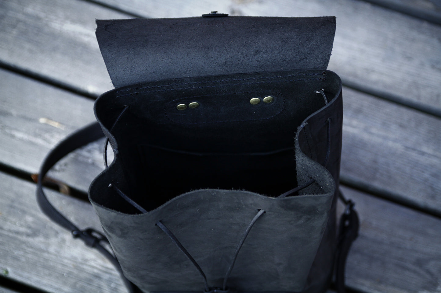 "Big Adventure" Large Leather Backpack