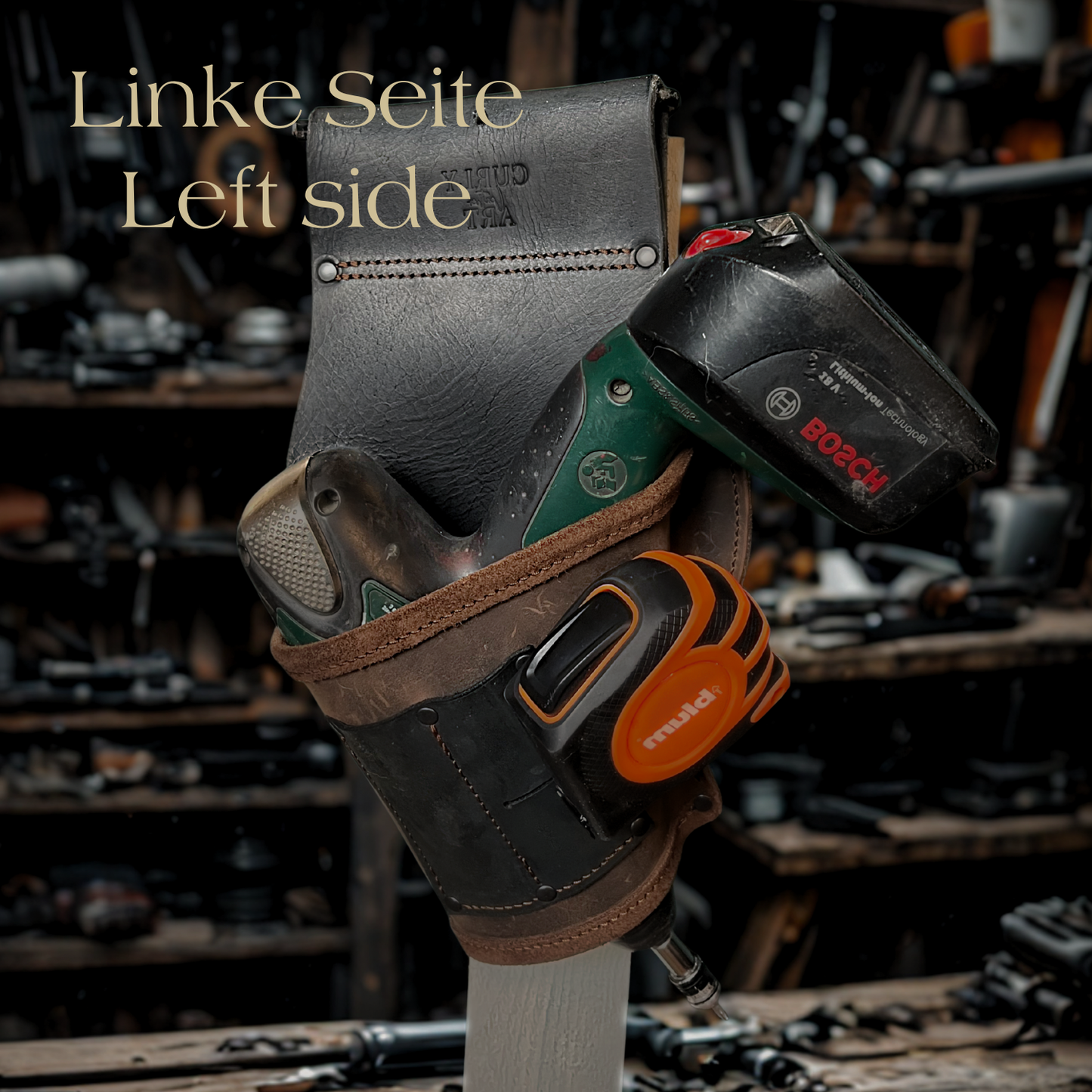 Akkuschrauber Modul - Akkuschrauberhalter Leder – Werkzeuggürtel