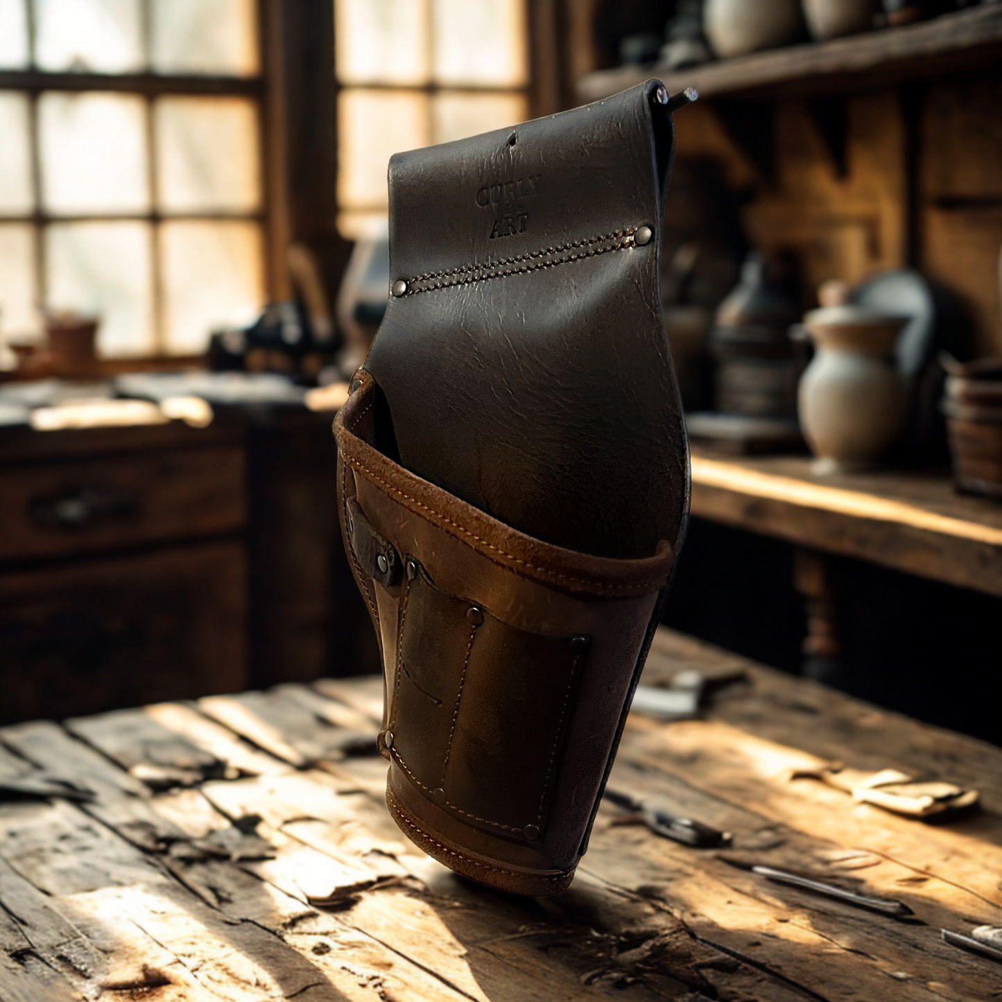 Akkuschrauber Modul - Akkuschrauberhalter Leder – Werkzeuggürtel