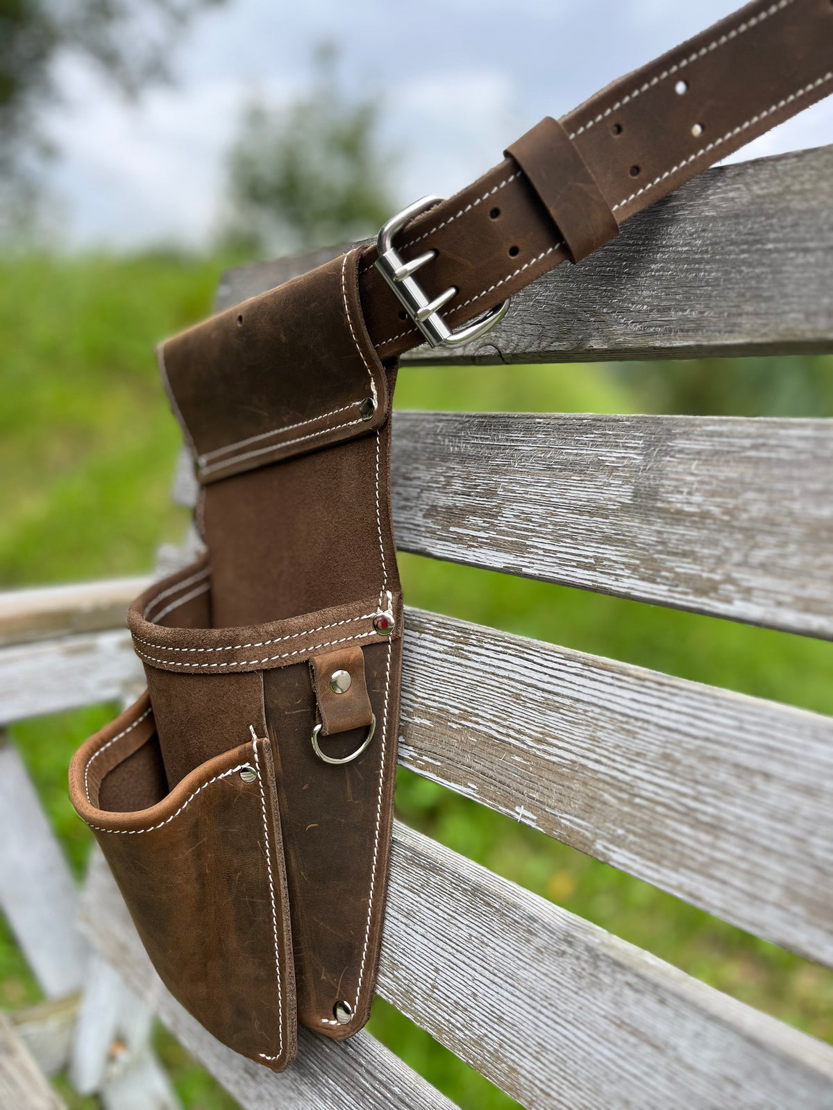 "Profi-Set" - Werkzeuggürtel aus Leder – 4-teilig