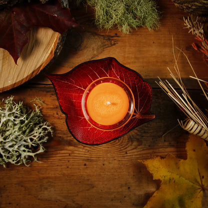 Herbstlicher Kerzenhalter / Teelicht 🍁✨