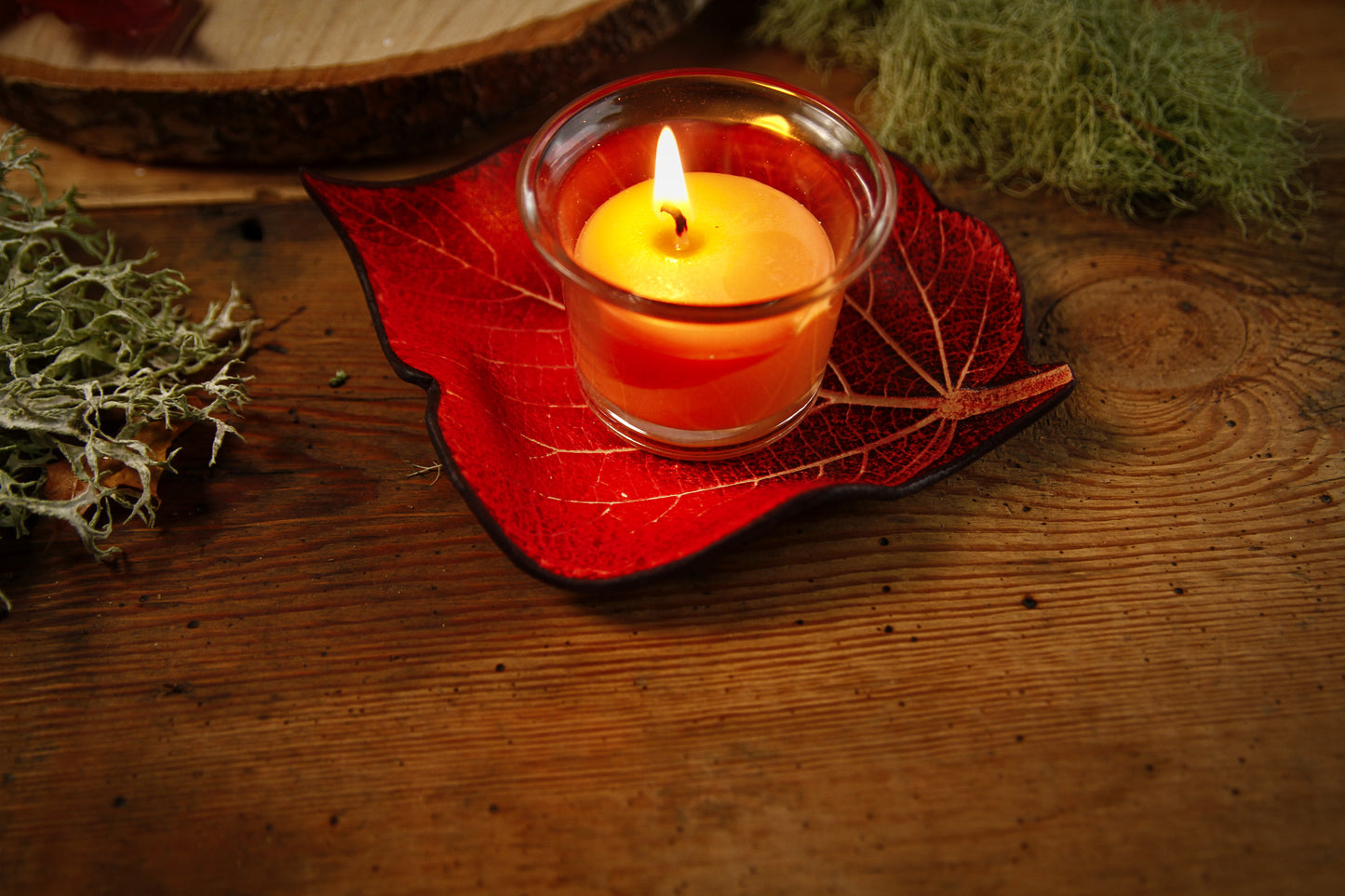 Herbstlicher Kerzenhalter / Teelicht 🍁✨