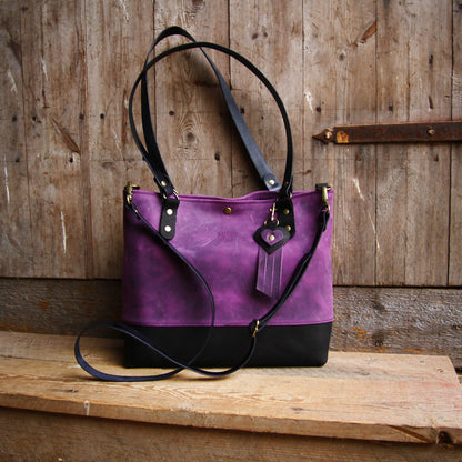 Alltags Shopper Tasche im Kontrast-Design