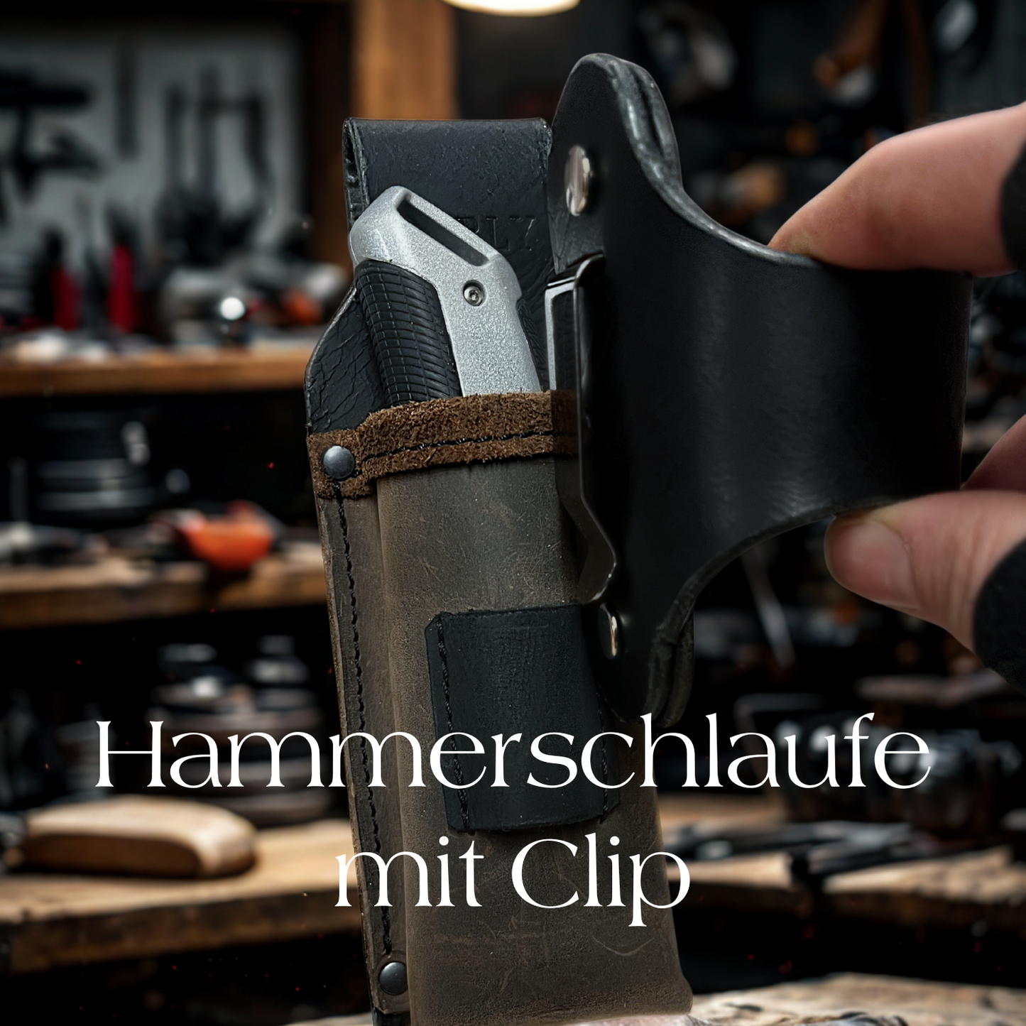 Professionelle Messer Werkzeugtasche mit Hammerschlaufe