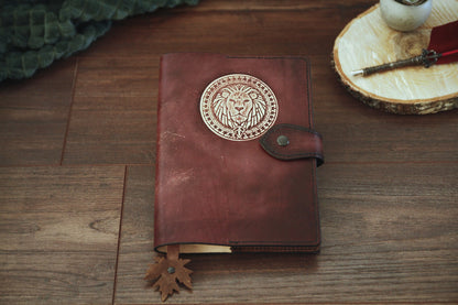 Leather notebook cover with notebook/leather notebook A5/leather notebook cover/leather travel diary/leather notebook cover